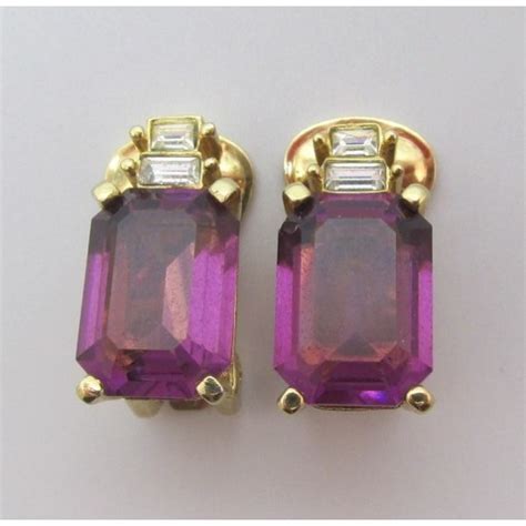 christian dior amethyst earrings.